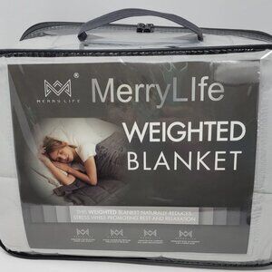 MerryLife Weighted Blanket 15 Pounds 48”x72” Grey